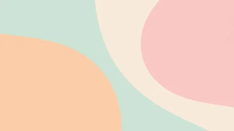 4K Abstract Background Organic Fluid Shapes Pastel Color Palette Stock Footage 330478836