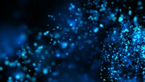 4K Abstract background particle flow with grain processed Stock Footage 89286343