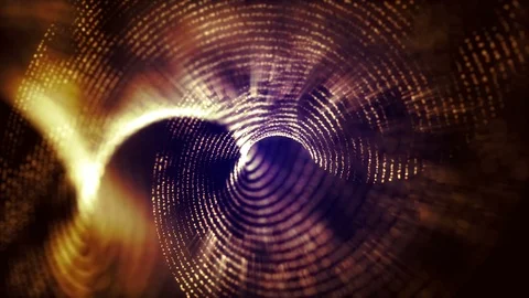 4K Abstract background shining particles form mesmerizing rotating patterns loop Stock-Footage 101939463