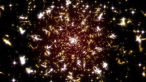 4K Abstract background shining particles form mesmerizing rotating patterns loop Stock-Footage 102276432