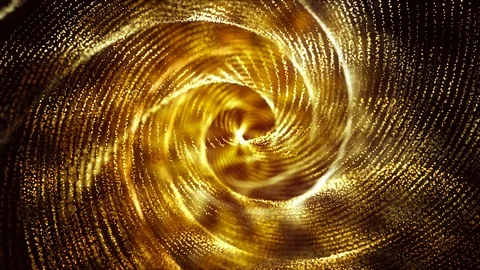 4K Abstract background shining particles form mesmerizing rotating patterns loop Stock-Footage 102276929