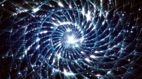 4K Abstract background shining particles form mesmerizing rotating patterns loop Stock Footage 102278061