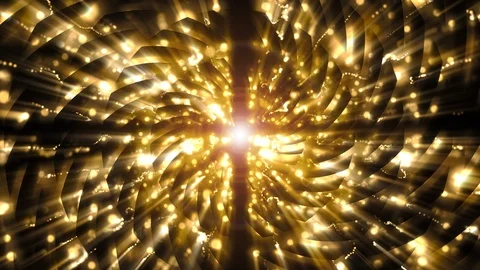 4K Abstract background shining particles form mesmerizing rotating patterns loop Vídeo Stock 102665956