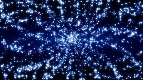 4K Abstract background shining particles form mesmerizing rotating patterns loop Video stock 102665972