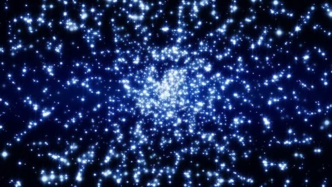 4K Abstract background shining particles form mesmerizing rotating patterns loop Stock-Footage 102666388