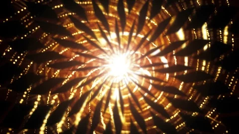 4K Abstract background shining particles form mesmerizing rotating patterns loop Stock-Footage 102666843