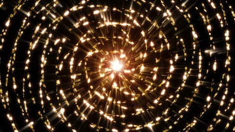 4K Abstract background shining particles form mesmerizing rotating patterns loop Stock-Footage 102667079