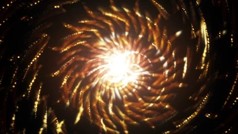 4K Abstract background shining particles form mesmerizing rotating patterns loop Stock-Footage 102667405