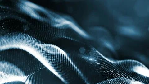 4k abstract background with smooth looped animation of glowing particles Stock Footage 95251550