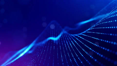 4k abstract background with smooth looped animation of glowing particles Stock Footage 95252216