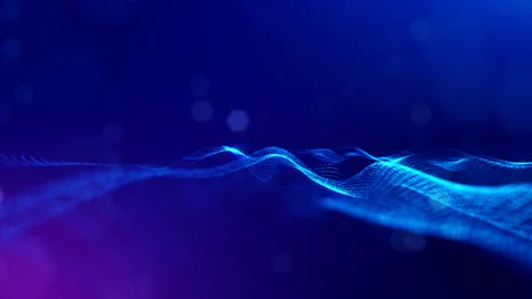 4k abstract background with smooth looped animation of glowing particles Stock Footage 95252615