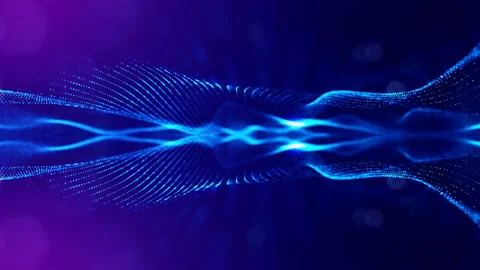 4k abstract background with smooth looped animation of glowing particles Video stock 95252986