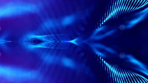 4k abstract background with smooth looped animation of glowing particles Stock Footage 95253155