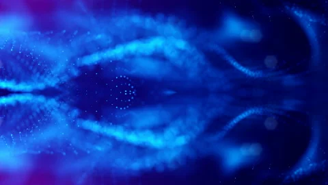 4k abstract background with smooth looped animation of glowing particles Stock Footage 95253302