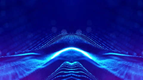 4k abstract background with smooth looped animation of glowing particles Stock Footage 95254199