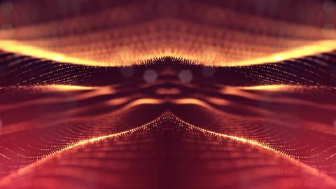4k abstract background with smooth looped animation of glowing particles Stock Footage 95255551