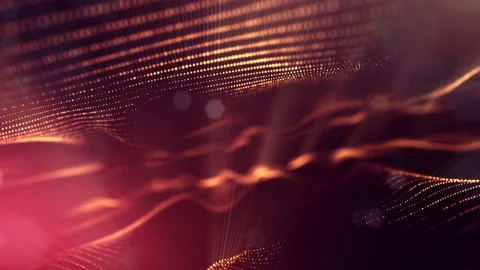 4k abstract background with smooth looped animation of glowing particles Stock Footage 95259437