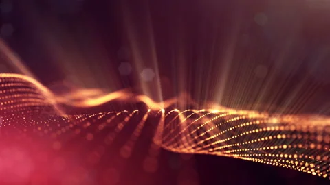 4k abstract background with smooth looped animation of glowing particles Stock Footage 95259674