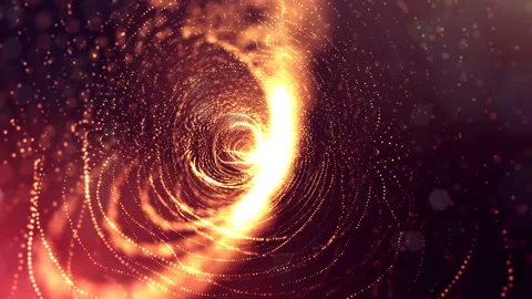 4k abstract background with smooth looped animation of glowing particles Stock Footage 95260292