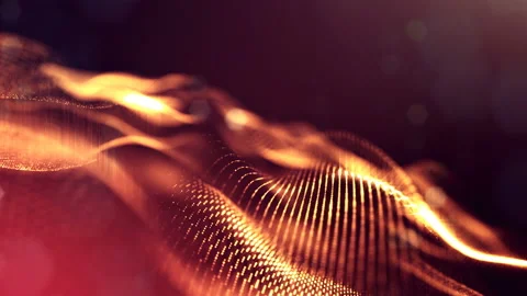 4k abstract background with smooth looped animation of glowing particles Stock Footage 95260956