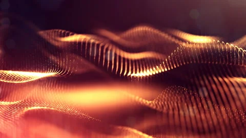 4k abstract background with smooth looped animation of glowing particles Stock Footage 95261019
