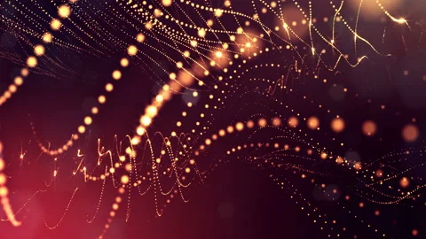 4k abstract background with smooth looped animation of glowing particles Stock Footage 95261221
