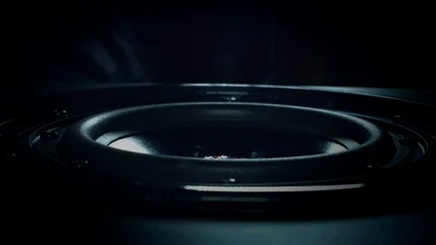4k Abstract Background of Subwoofer Movi... | Stock Video | Pond5