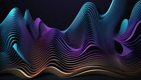 4k Abstract background. UI and UX designed. Generated AI. Stock Illustration