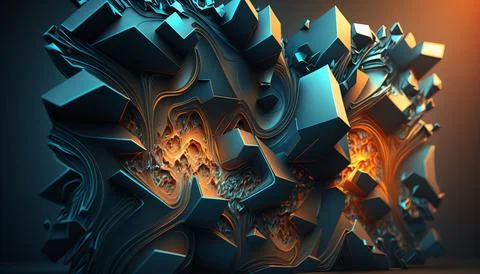 4k Abstract background. UI and UX designed. Generated AI. Stock Illustration