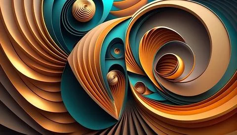 4k Abstract background. UI and UX designed. Generated AI. Stock Illustration