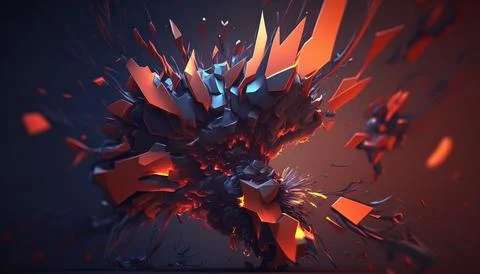 4k Abstract background. UI and UX designed. Generated AI Stock Illustration