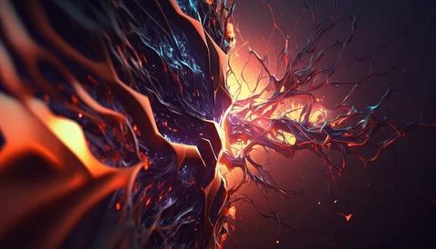 4k Abstract background. UI and UX designed. Generated AI Stock Illustration