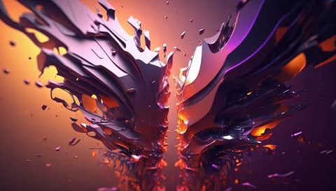 4k Abstract background. UI and UX designed. Generated AI Stock Illustration