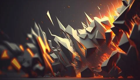 4k Abstract background. UI and UX designed. Generated AI Stock Illustration