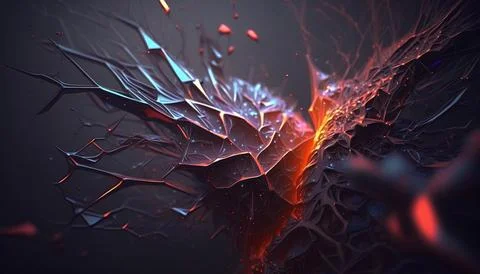 4k Abstract background. UI and UX designed. Generated AI Stock Illustration