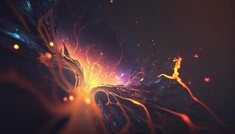 4k Abstract background. UI and UX designed. Generated AI Stock Illustration