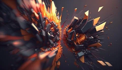 4k Abstract background. UI and UX designed. Generated AI Stock Illustration