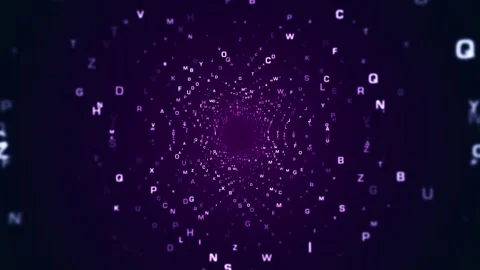 4K Abstract Binary Tunnel (loopable) Stock Footage 152264283