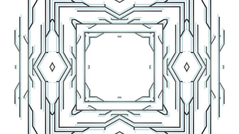 4k abstract black wireframe on white bg. Ai growing geometric pattern of lines Stock Footage 148294106