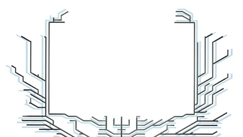 4k abstract black wireframe on white bg. Ai growing geometric pattern of lines Stock Footage 154411284