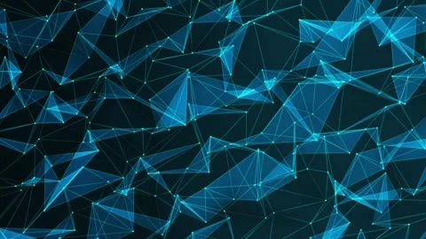 4k abstract blue background, blue Plexus Motion Background Stock Footage 259386491