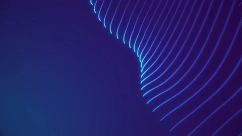 4K Abstract blue cg motion waving dots texture Stock Footage 112362814