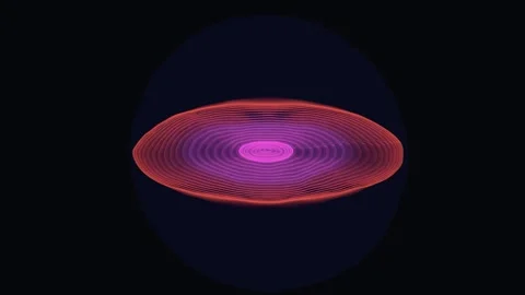 4K Abstract Blue Organic Fluid Portal with Glowing Purple Core Stock Footage 334135685