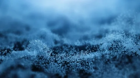 4K Abstract Blue Particles and Bubbles with Ethereal Depth of Field Stock Footage 327378614