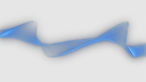 4K Abstract blue Wave Line Animation Loop - Futuristic Data Sound Waveform	 Stock Footage 322007869