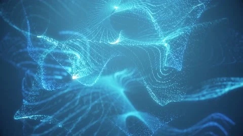4K. Abstract blue wavy motion background. Stock Footage 112363623