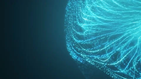 4K. Abstract blue wavy motion background. Stockbeeldmateriaal 112363663