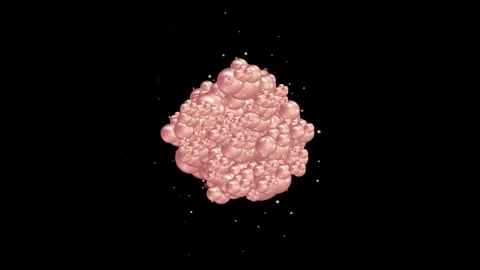 4K Abstract Bubbles in Motion Stock Footage 310528172