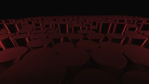 4k Abstract Circle Background Random Motion, 3d Animation, Red. Stock Footage 107526675