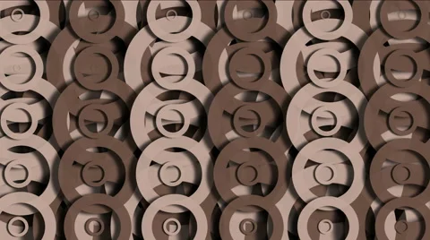 4k Abstract circle ring ripple cloud pattern,round paper,biscuit snacks texture Stock Footage 53510235